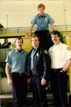 UCSC firefighters in the 1980s